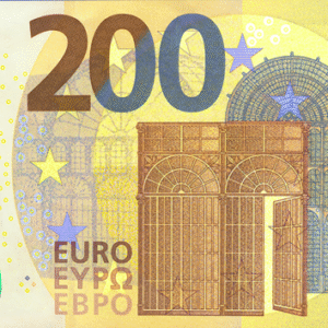 Euro €200 Bills on b1ack stash